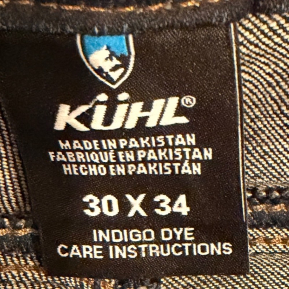 Kuhl Mens Indigo Blue Denim Articulated Knee Jeans 30x34 RN108846 - Picture 7 of 9